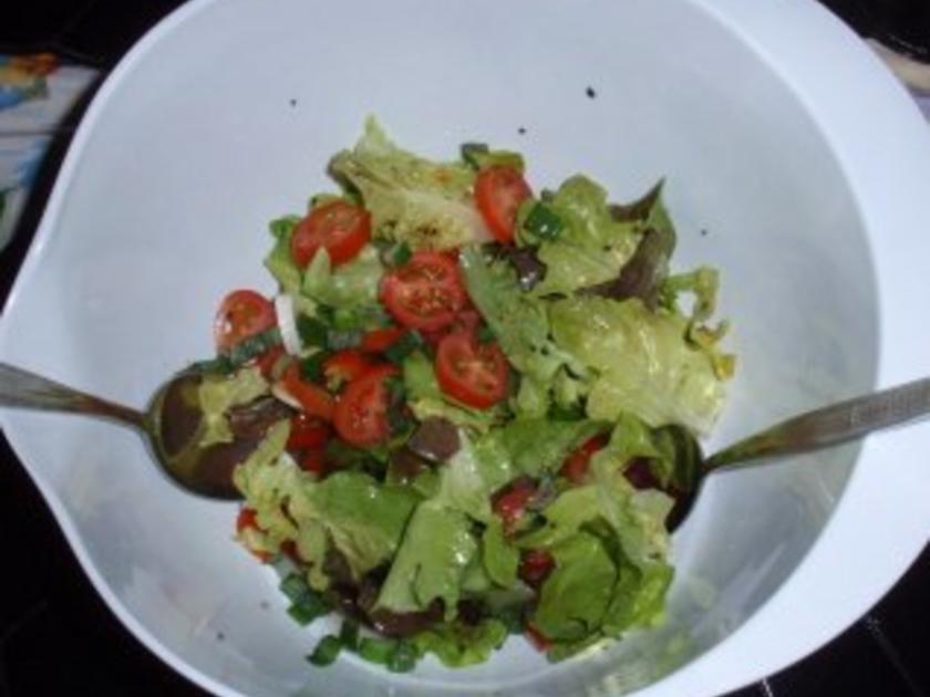 Lachsrolle mit buntem Salat - einfach - 204 kcal/100g