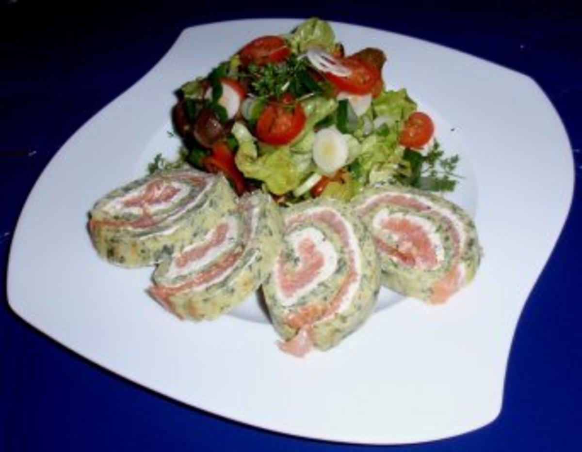 Lachsrolle mit buntem Salat - Rezept - Bild Nr. 7