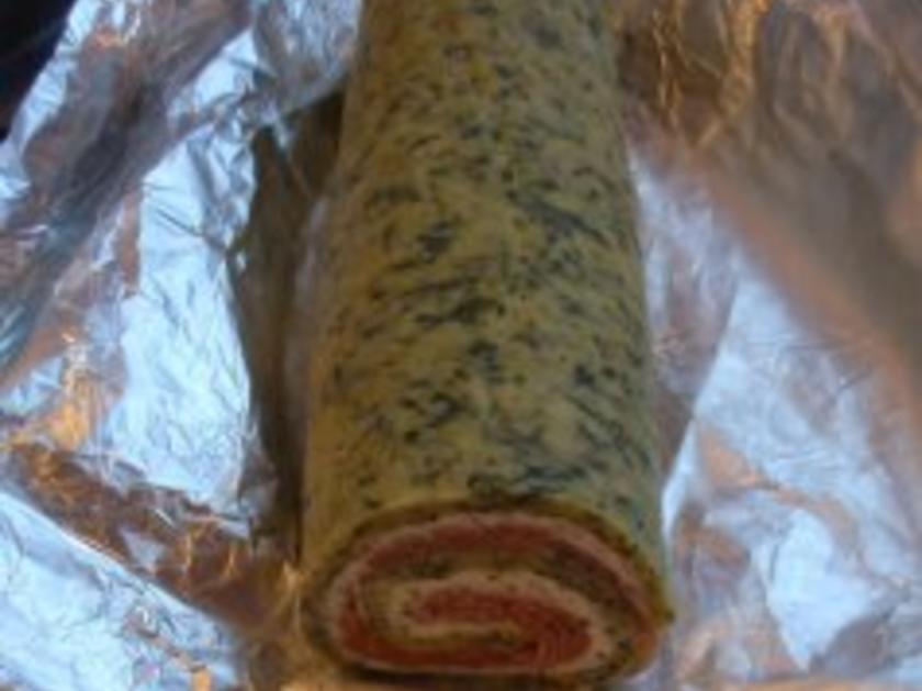 Lachsrolle mit buntem Salat - einfach - 204 kcal/100g