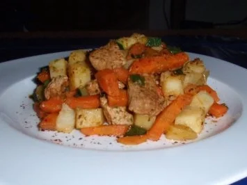 Kartoffel-Filet-Gemüse-Pfanne - Rezept