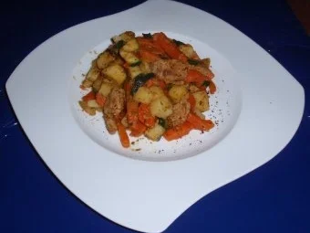 Kartoffel-Filet-Gemüse-Pfanne - Rezept - Bild Nr. 9