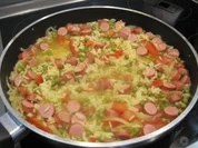 Curry-Reispfanne mit Wiener - Rezept