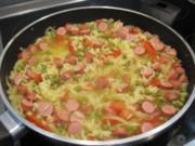 Curry-Reispfanne mit Wiener - Rezept