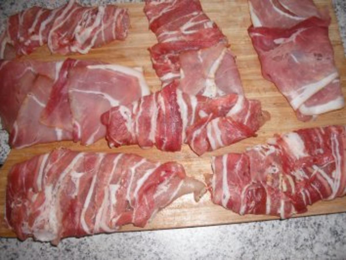 Hähnchenschnitzel mit Bacon und Mozzarella - Rezept - Bild Nr. 2