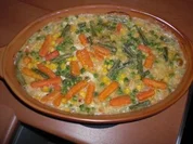 Nudelauflauf mit Hühnchen und Gemüse - Rezept