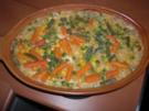Nudelauflauf mit Hühnchen und Gemüse - Rezept