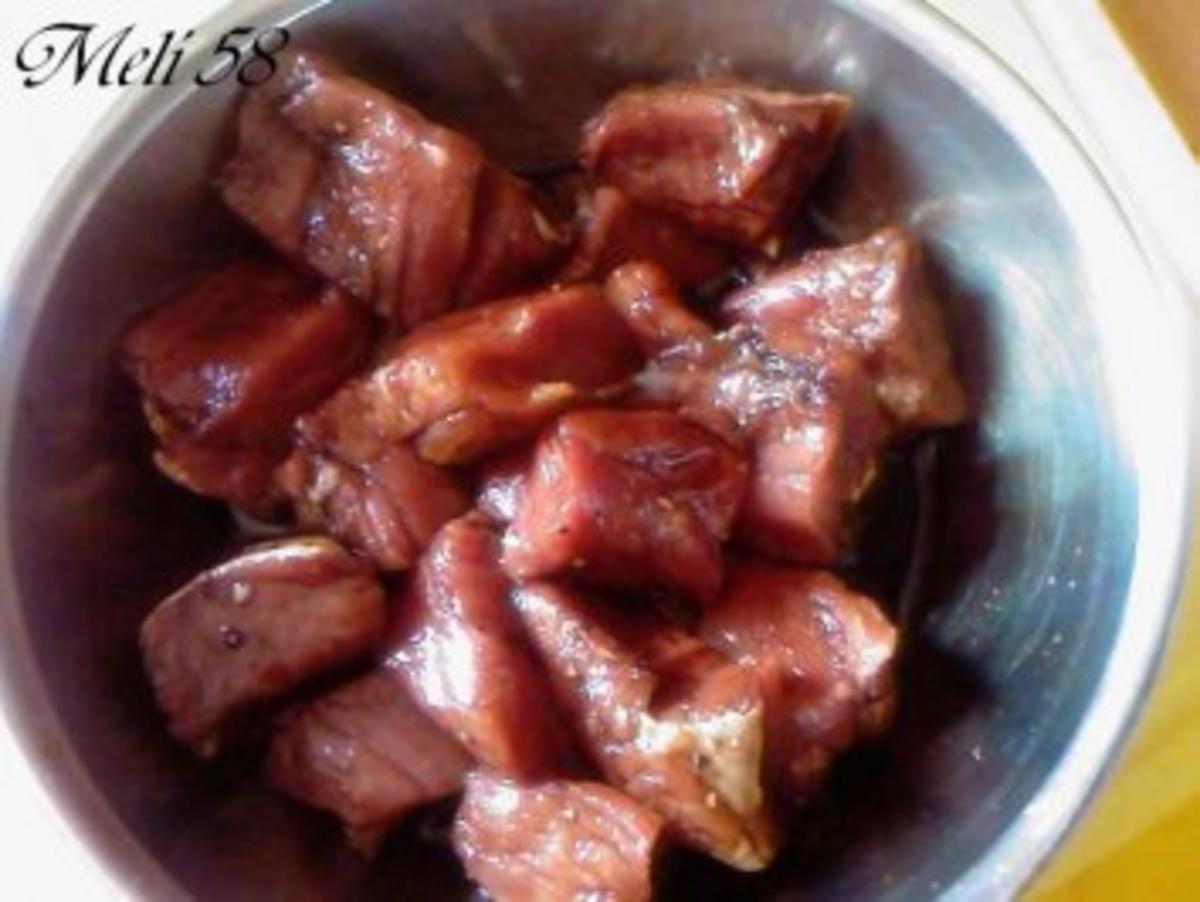 Fleisch: Gebackene Schweinefilet mit süß-scharfer Soße - Rezept - Bild Nr. 2