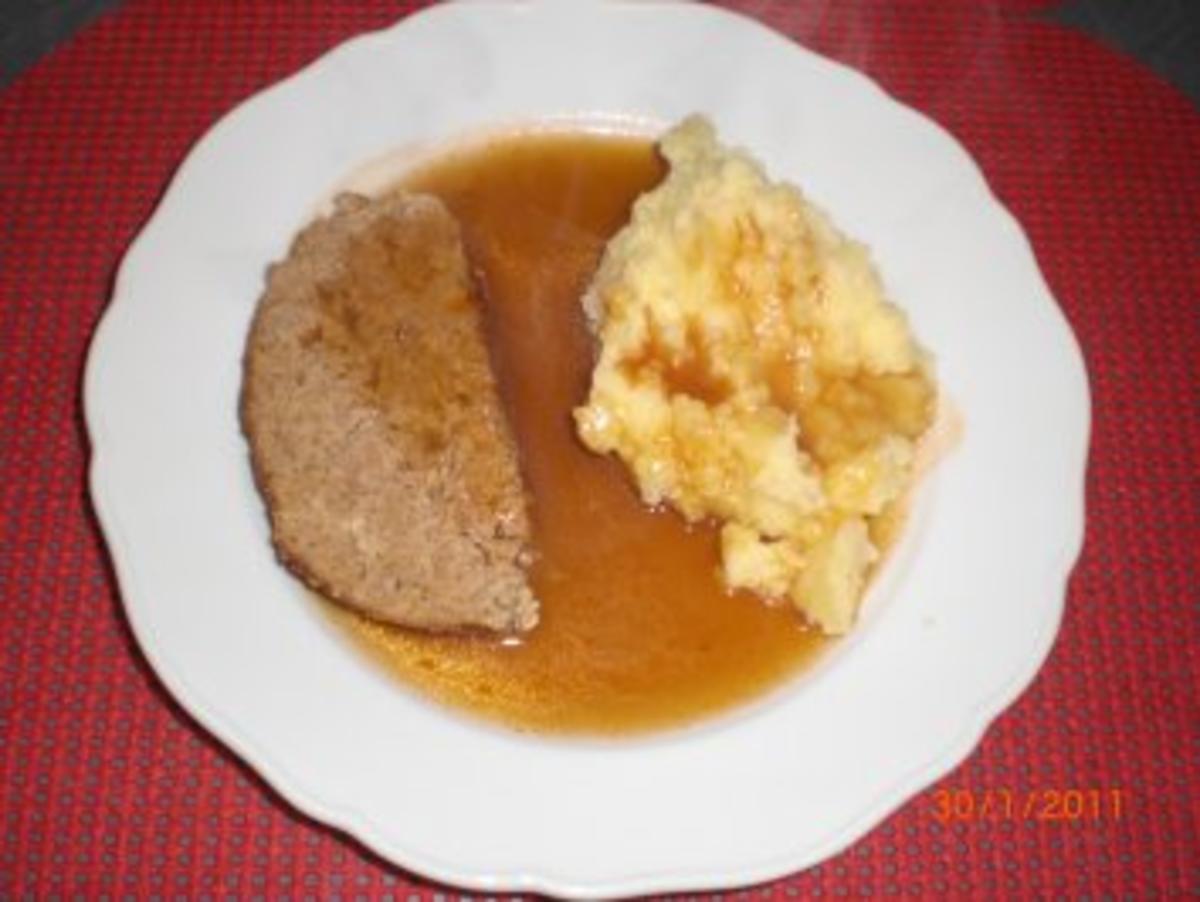 Hackbraten mit gem. Hackfleisch und Eier Rezept von Oparoli