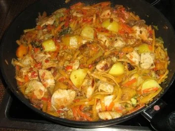 Fruchtiger Hähnchentopf süß-scharf - Rezept - Bild Nr. 5