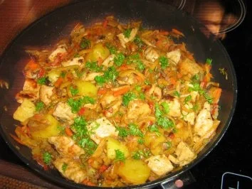 Fruchtiger Hähnchentopf süß-scharf - Rezept - Bild Nr. 6