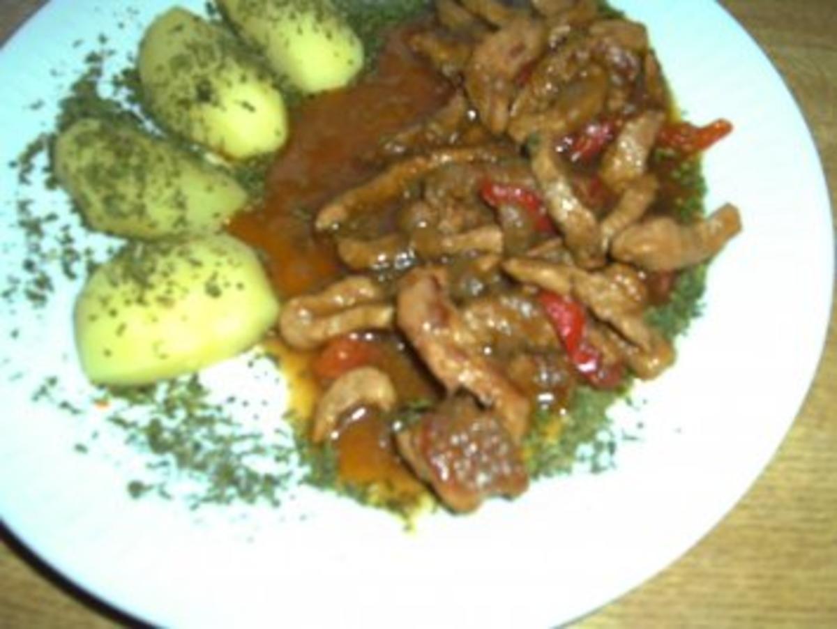 Kalbgeschnetzelte mit Paprika.. - Rezept - Bild Nr. 4