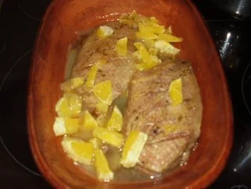 Entenbrust mit karamellisierten Orangenscheiben - Rezept - Bild Nr. 2