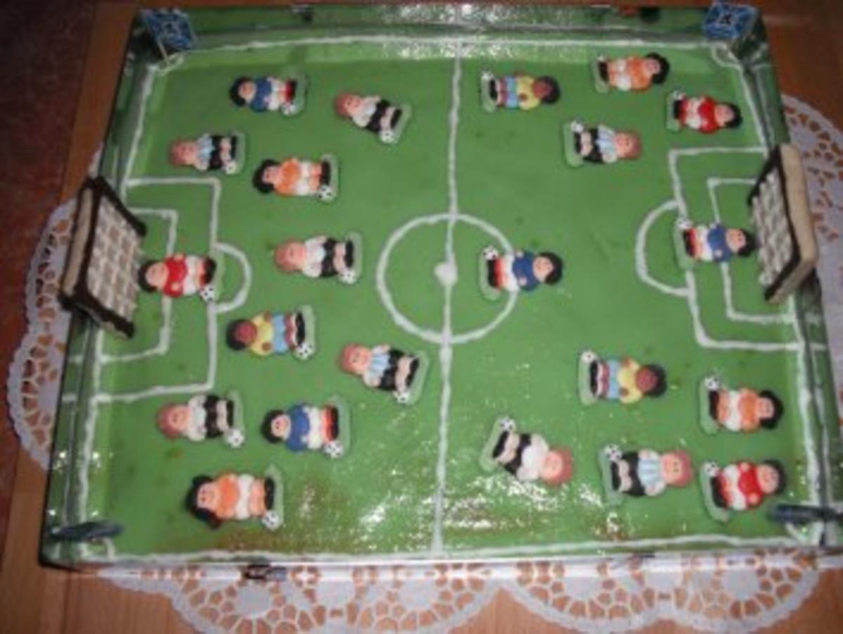 Fußballfeld Kuchen - Rezept - Bild Nr. 3