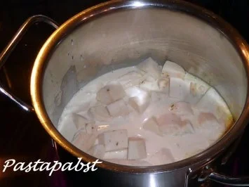 Jakobsmuscheln auf Petersiliepüree in grüner Sauce - Rezept - Bild Nr. 2