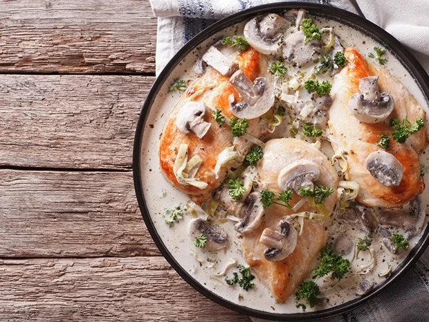 Aus dem Ofen: Champignon-Sahne-Schnitzel - Rezept - Bild Nr. 2