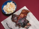 Rezept: Barbecue Pork Ribs mit Coleslaw Barbecue Pork Ribs mit Coleslaw - Rezept