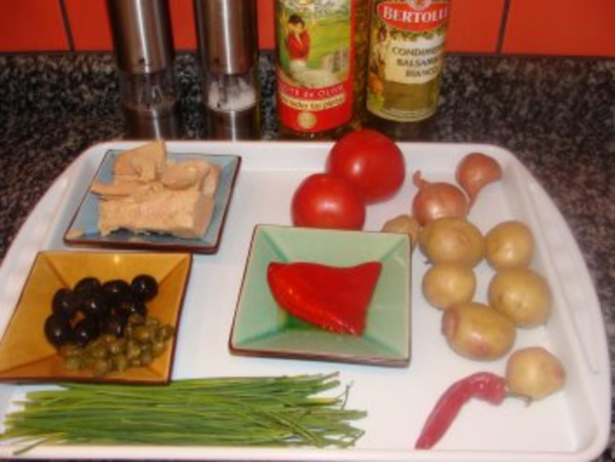 Salat : -Kartoffelsalat-Gemüse- Thunfischsalat,,Bonito de Norte" - Rezept - Bild Nr. 3