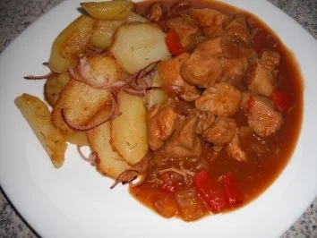 Rezept: Hähnchen Gulasch Bild Nr. 4 Hähnchen Gulasch - Rezept - Bild Nr. 4