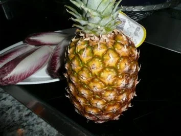 Rezept: SALAT/ROTER CHICOREE-Salat-Ananas-Lammfilet Bild Nr. 2 SALAT/ROTER CHICOREE-Salat-Ananas-Lammfilet - Rezept - Bild Nr. 2