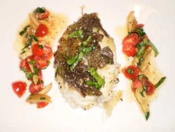 Rezept: Steinbutt mit Vinaigrette von Datteltomaten Bild Nr. 5 Steinbutt mit Vinaigrette von Datteltomaten - Rezept - Bild Nr. 5