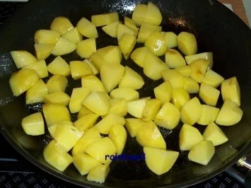 Kochen: Gulasch-Pilz-Kartoffel-Pfanne - Rezept - Bild Nr. 7