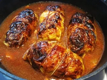 Rezept: Krautrouladen - pikant gefüllt ... Krautrouladen - pikant gefüllt ... - Rezept