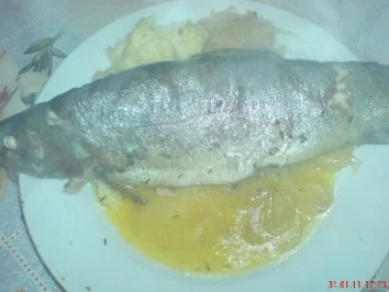 Alufolie - Forelle in Orangen-Butter-Sauce - Rezept