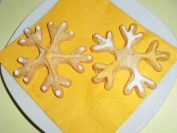 Plätzchen: Orangen-Schneeflocken - Rezept