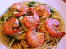 Gemüsenudeln mit Chili-Zitronen Scampis - Rezept