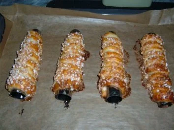 Dessert :Blätterteig - Röllchen mit Cocos Sahne Mousse - Rezept - Bild Nr. 4