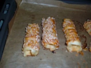 Dessert :Blätterteig - Röllchen mit Cocos Sahne Mousse - Rezept - Bild Nr. 5