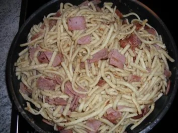 Schinkennudeln mit Mozzarella - Rezept - Bild Nr. 2