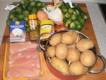 Rosenkohl-Curry mit Kokoshähnchen - Rezept - Bild Nr. 2