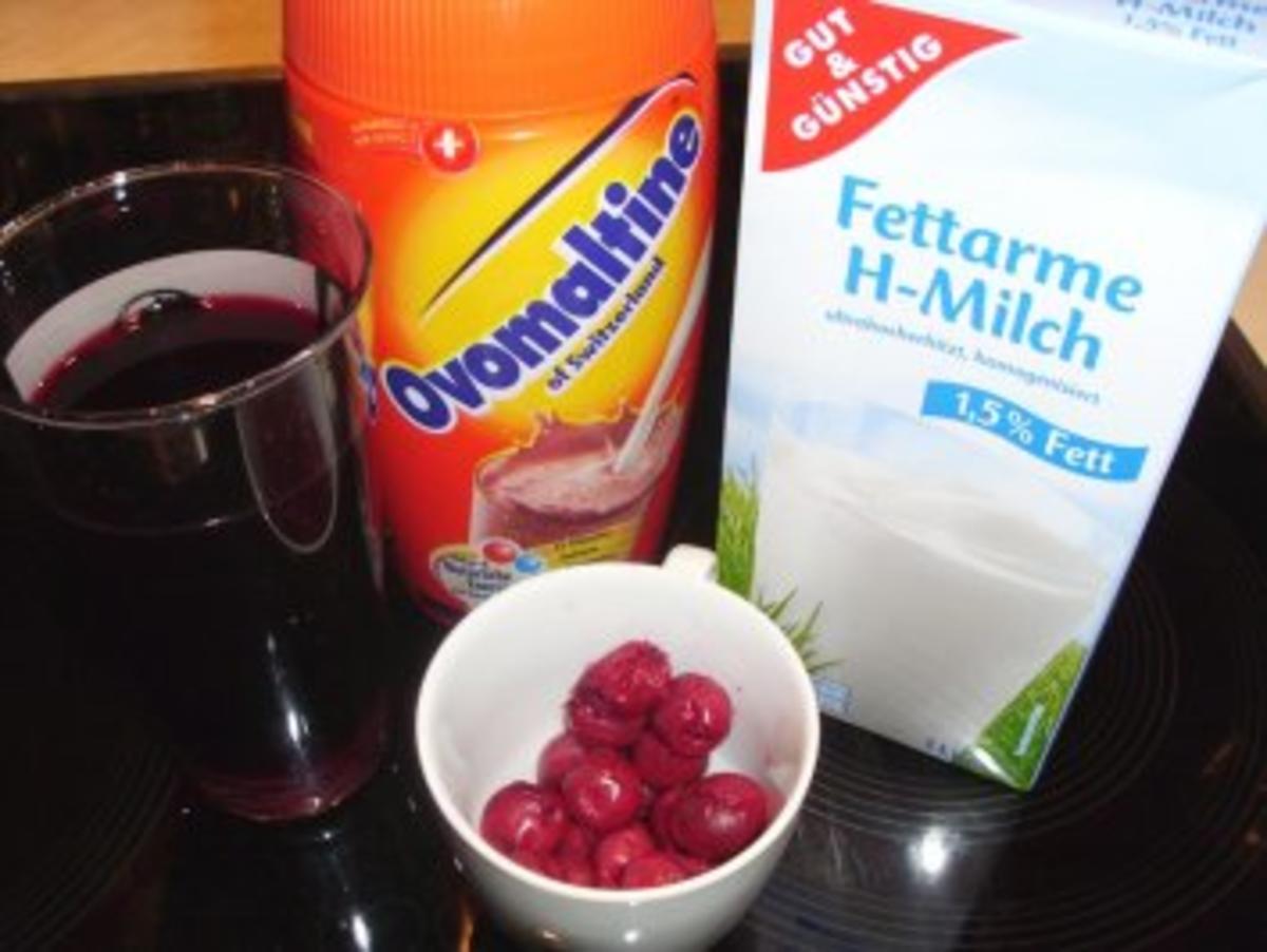 Getränke: Schoko-Cherry-Milch-Shake - Rezept - Bild Nr. 2