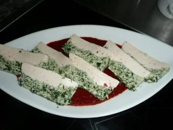 Rezept: TERRINE/KÄSE:RICOTTA-BASILIKUM Bild Nr. 2 TERRINE/KÄSE:RICOTTA-BASILIKUM - Rezept - Bild Nr. 2