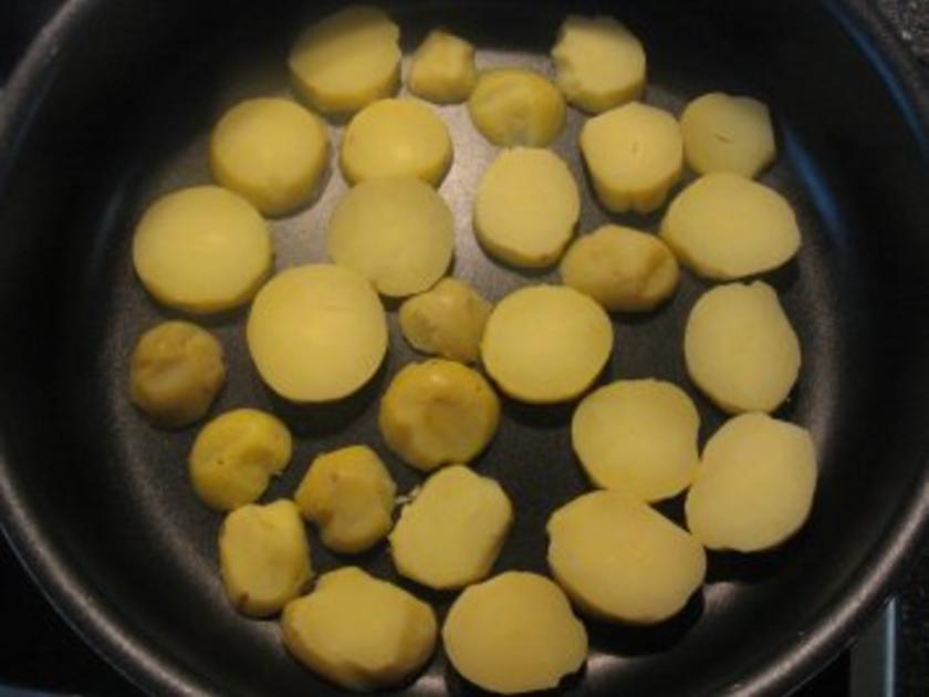 Bratkartoffeln Vegetarisch aus Pellkartoffeln - einfach - 73 kcal/100g