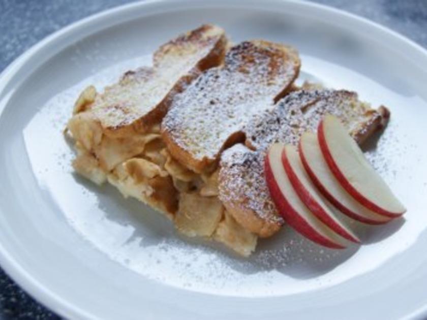 Scheiterhaufen Süßspeise mit Brot und Äpfeln - Rezept mit Bild - kochbar.de