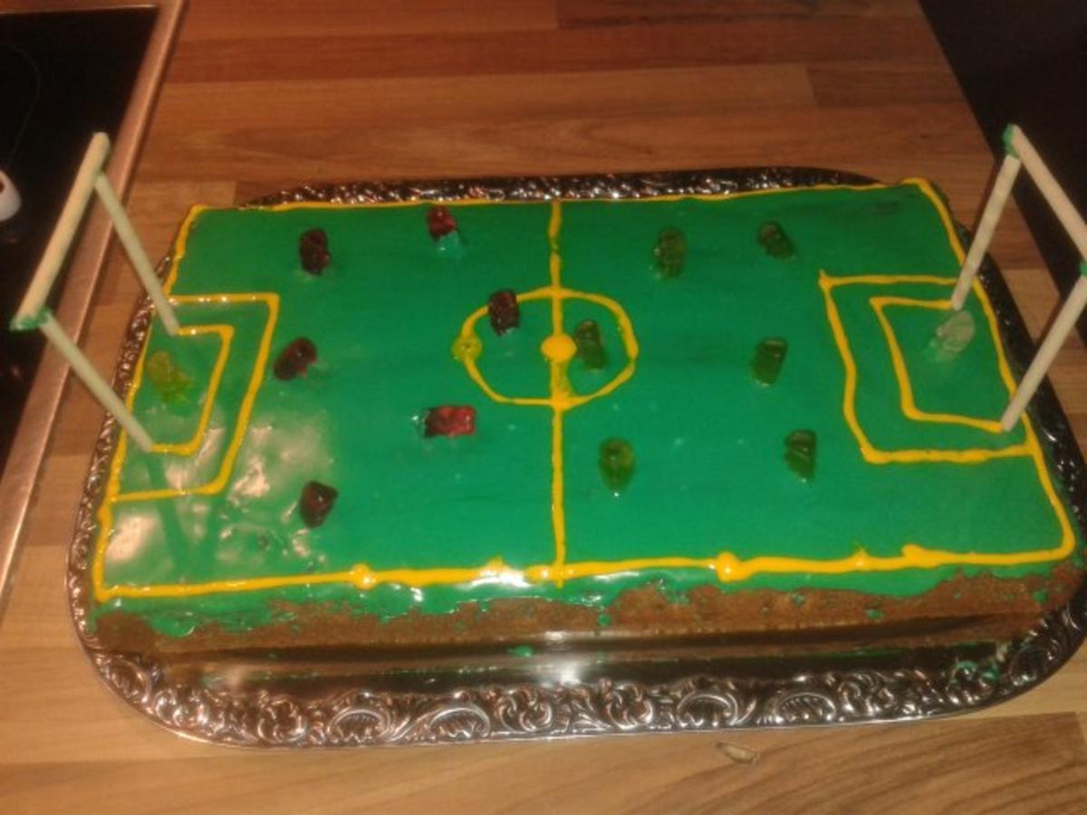 Bilder für Fantakuchen als Fußballplatz getarnt... ;) - Rezept