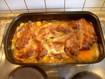 geschmorter Nackenbraten vom Schwein - Rezept