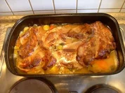 Rezept: geschmorter Nackenbraten vom Schwein geschmorter Nackenbraten vom Schwein - Rezept