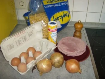 Schinkennudeln einfach und schnell - Rezept - Bild Nr. 2