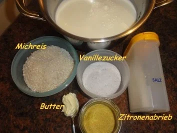Rezept: Reis: MILCHREIS -Grundrezept- Bild Nr. 2 Reis: MILCHREIS -Grundrezept- - Rezept - Bild Nr. 2