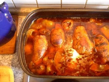 Scharfe Schweinerouladen - Rezept