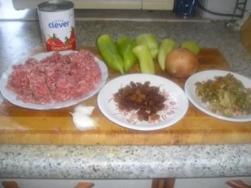 Rezept: Gefüllte Paprika spanische Art mit Tomatensauce und Reis Bild Nr. 2 Gefüllte Paprika spanische Art mit Tomatensauce und Reis - Rezept - Bild Nr. 2