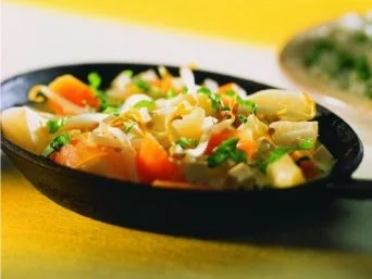 asiatische gemüsepfanne mit tofu - Rezept