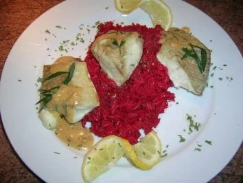 Rezept: Seelachs-Loin auf Rote-Beete-Reis (solltet Ihr mal probieren) Bild Nr. 4 Seelachs-Loin auf Rote-Beete-Reis (solltet Ihr mal probieren) - Rezept - Bild Nr. 4
