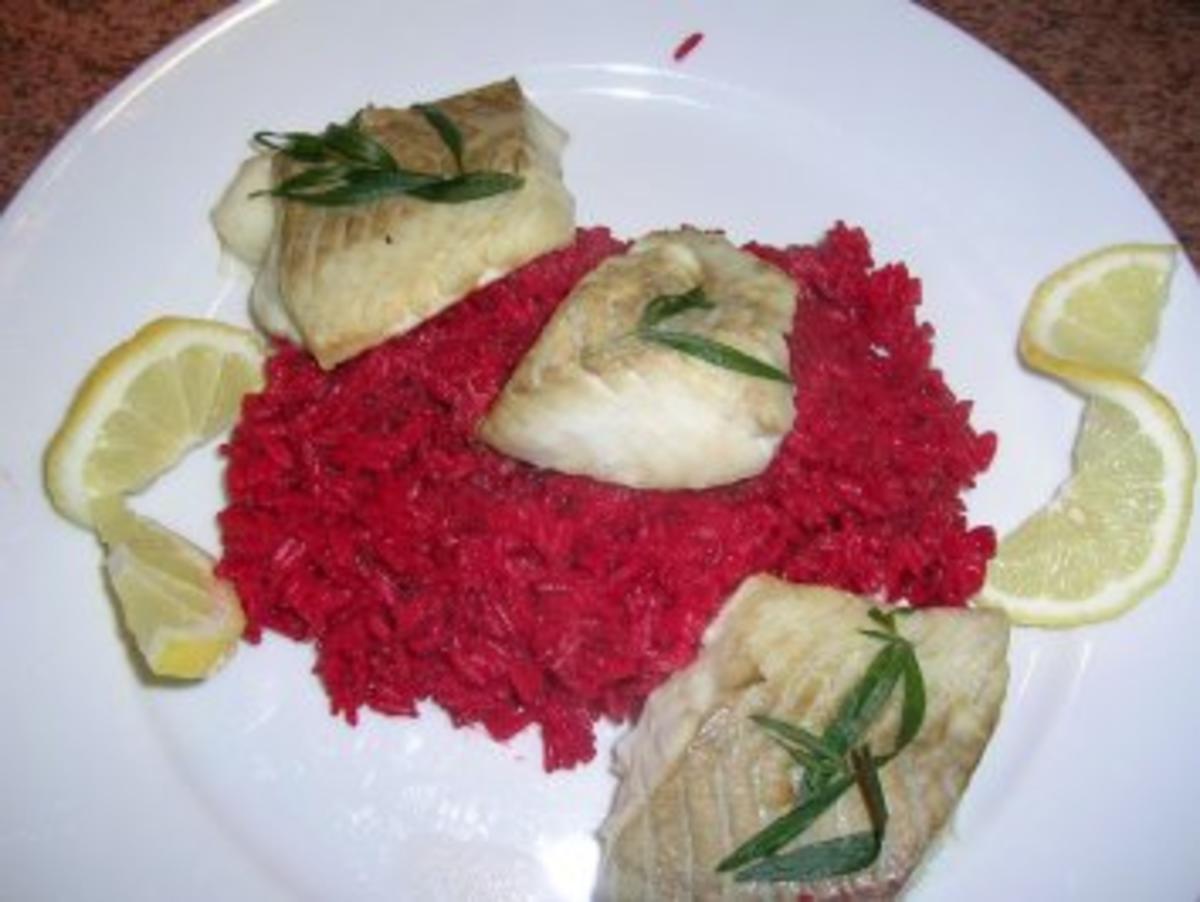 Seelachs-Loin auf Rote-Beete-Reis (solltet Ihr mal probieren) - Rezept - Bild Nr. 3