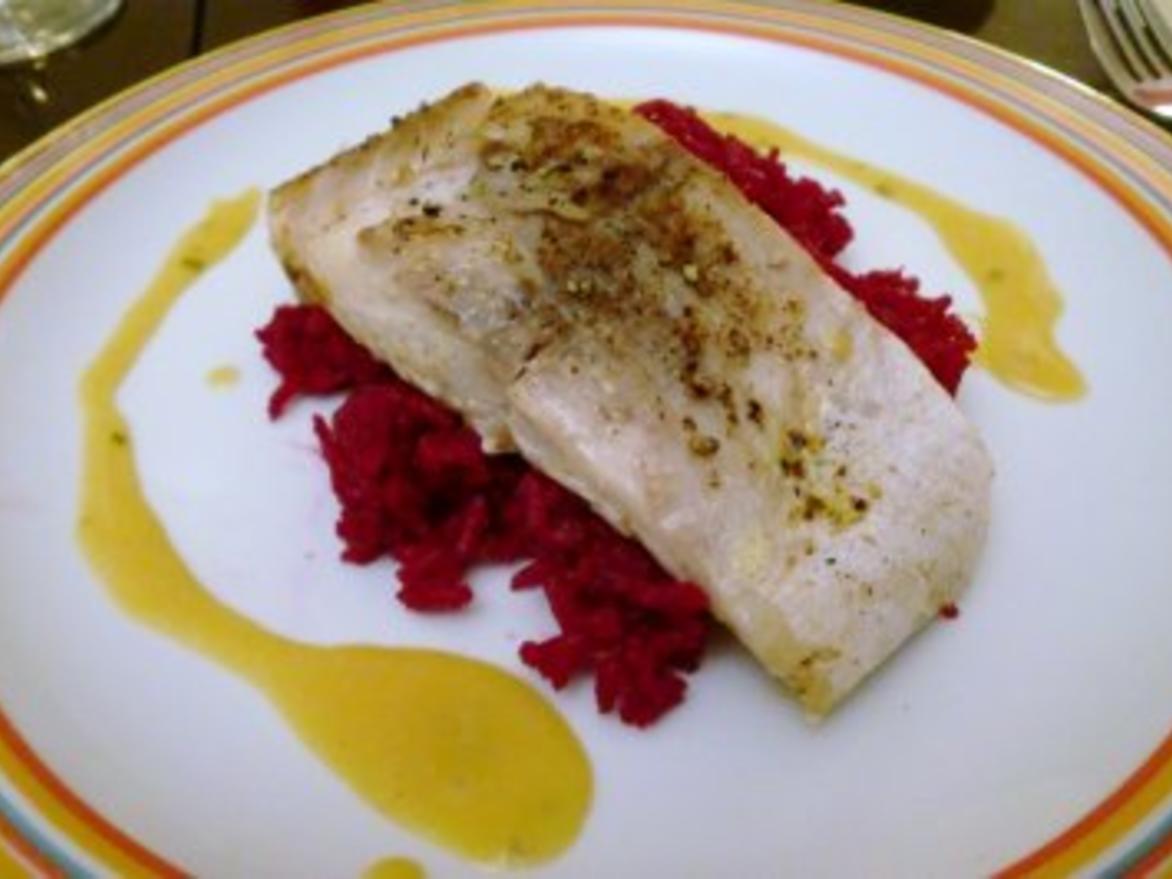 Seelachs-Loin auf Rote-Beete-Reis (solltet Ihr mal probieren) - Rezept ...