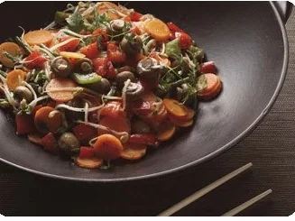 frisches gemüse aus dem wok - Rezept