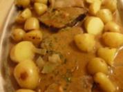 Rezept: Rinderbraten eingelegt in Weisswein-Senf-Meerettich Marinade Rinderbraten eingelegt in Weisswein-Senf-Meerettich Marinade - Rezept